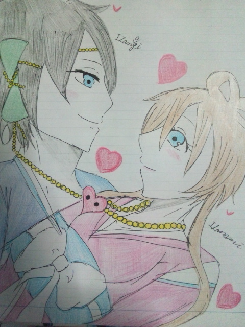 イザナギとイザナミ いただいたイラスト