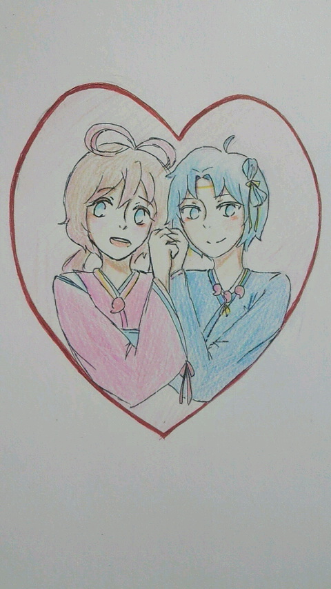 イザナギとイザナミ いただいたイラスト