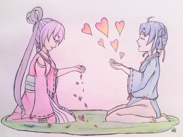 雄略天皇はネコ属性!? イザナギ＆イザナミの「陰陽」イラスト紹介♪